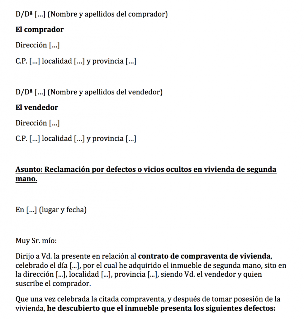 ¿Cómo reclamar desperfectos ocultos después de comprar de vivienda?