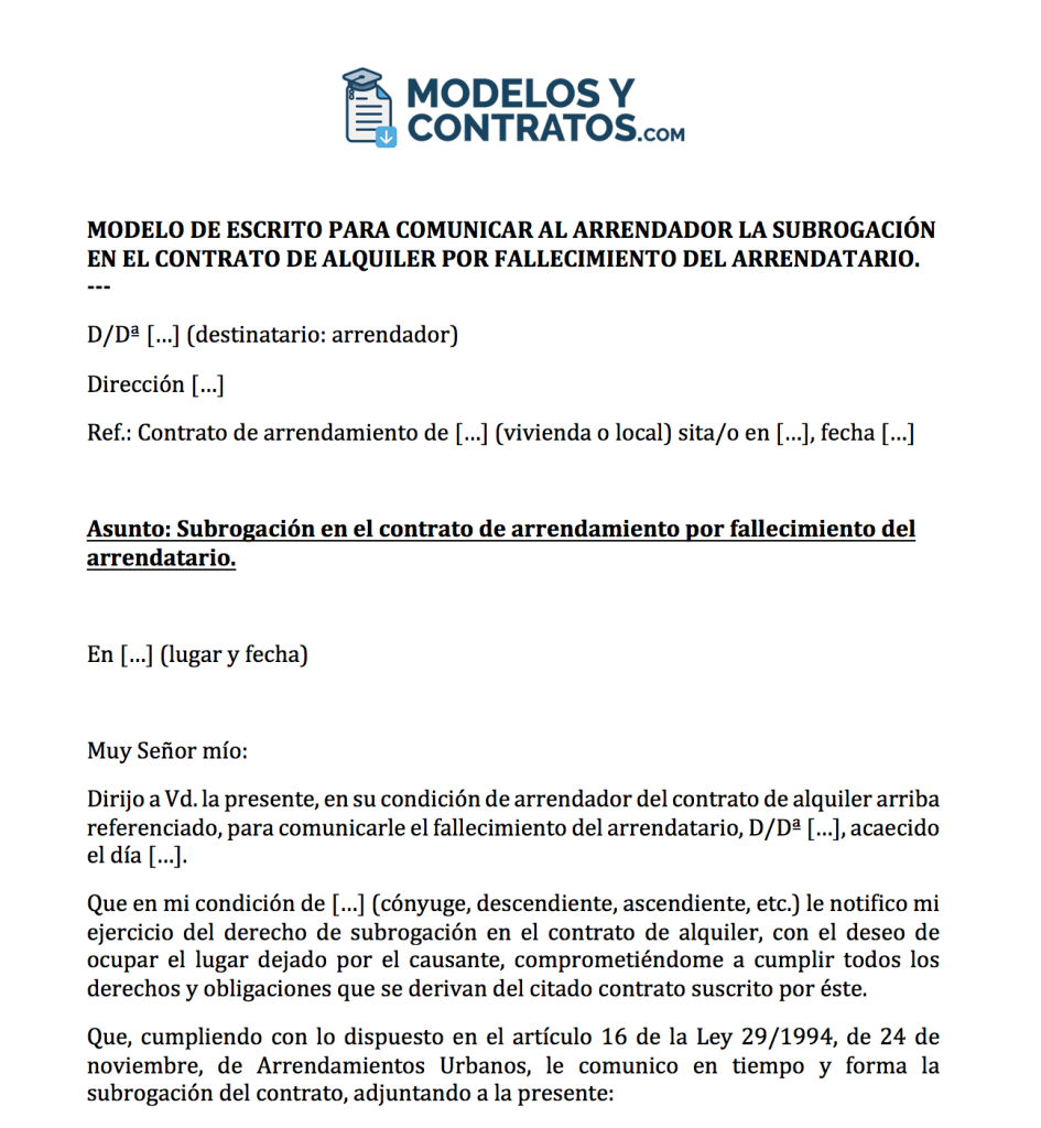 modelo-subrogacion-contrato-alquiler-fallecimiento-inquilino