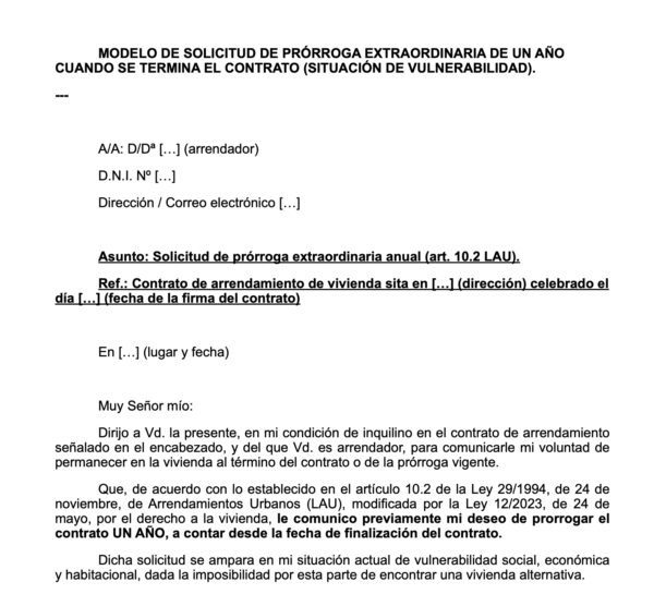 Solicitud de prórroga extraordinaria de 1 año (vulnerabilidad) - Imagen 2