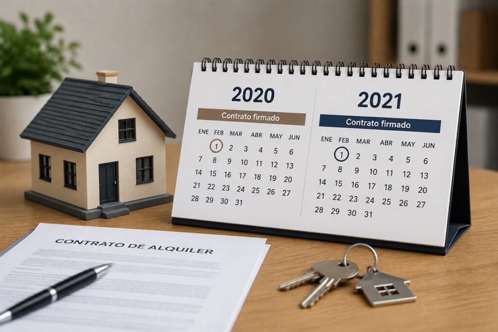 que pasa si se termina un contrato de alquiler firmado en 2020 y 2021